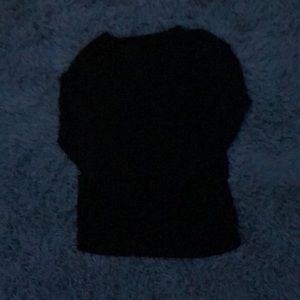 Long Sleeve Plain Black Shirt